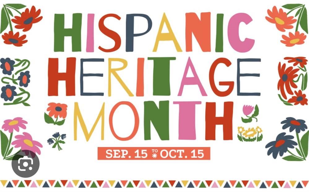  title page that says hispanic heritage month